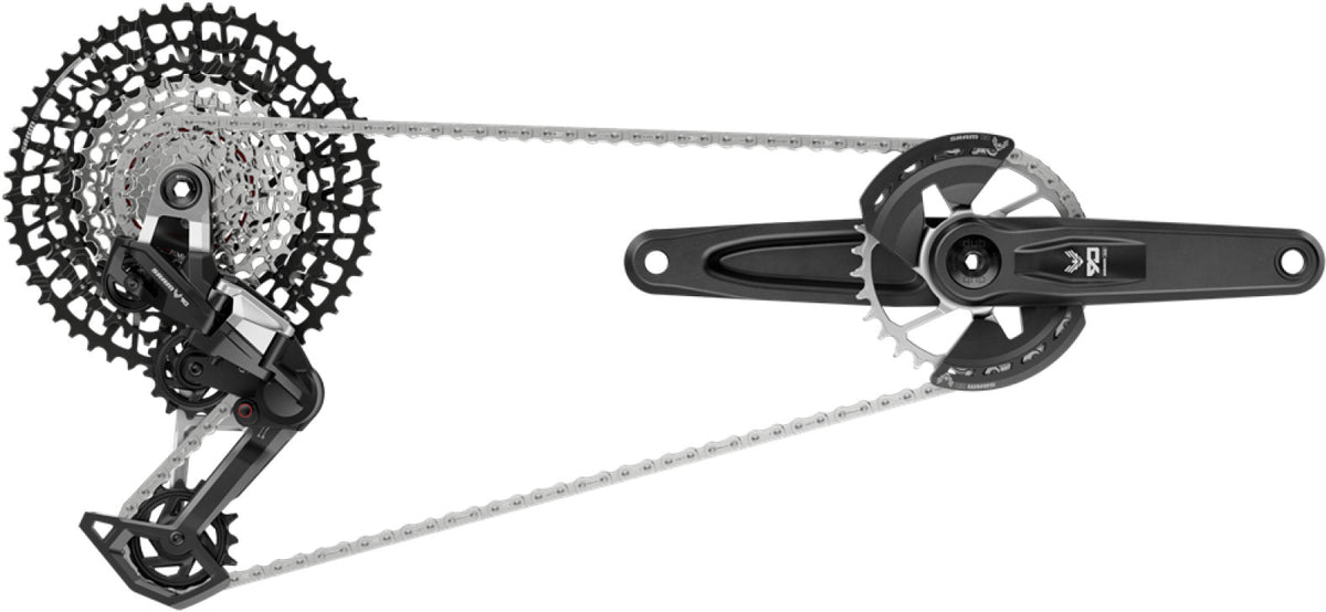 Sram Kit Eagle 90 T-Type 165mm Kurbel, Ohne Innenlager