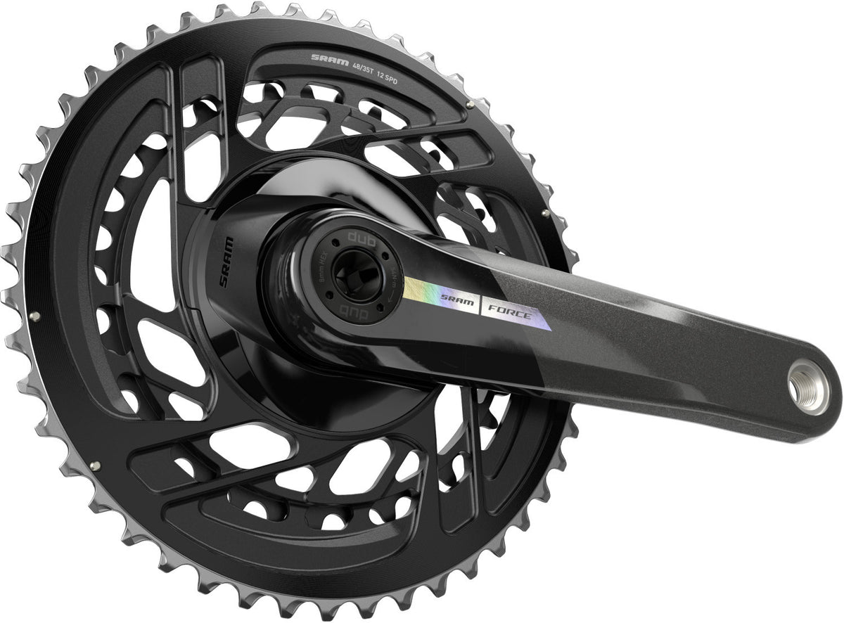Juego de bielas SRAM Force 1x AXS 175mm, 40T, Iridescent sin pedalier, DUB