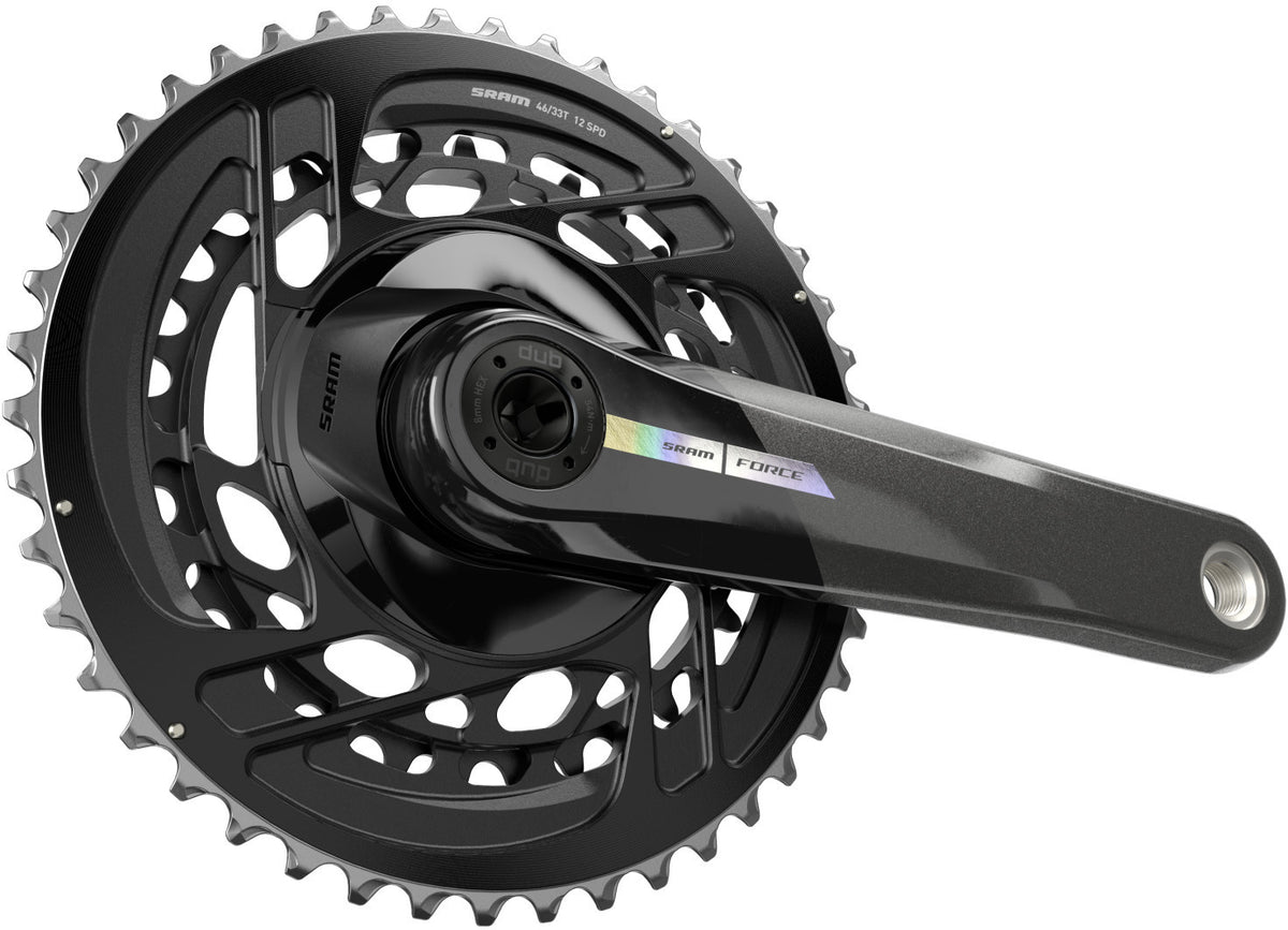 Juego de bielas SRAM Force 1x AXS 175mm, 40T, Iridescent sin pedalier, DUB