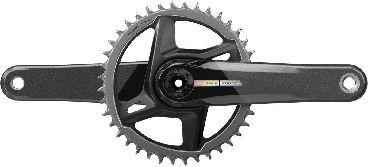 Juego de bielas SRAM Force 1x AXS 175mm, 40T, Iridescent sin pedalier, DUB