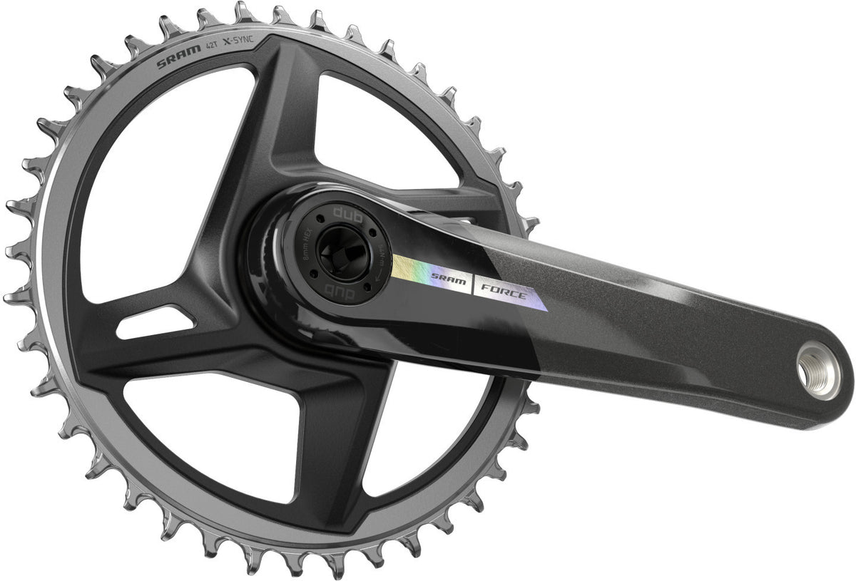 Sram Kurbelgarnitur Force 1x Axs Wide 175mm, 40t, Iridescent Ohne Innenlager, Dub