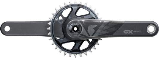 Juego de bielas SRAM GX Eagle Carbon DUB 12 velocidades, 175 mm, 32D, Gris Lunar, Boost sin pedalier DUB