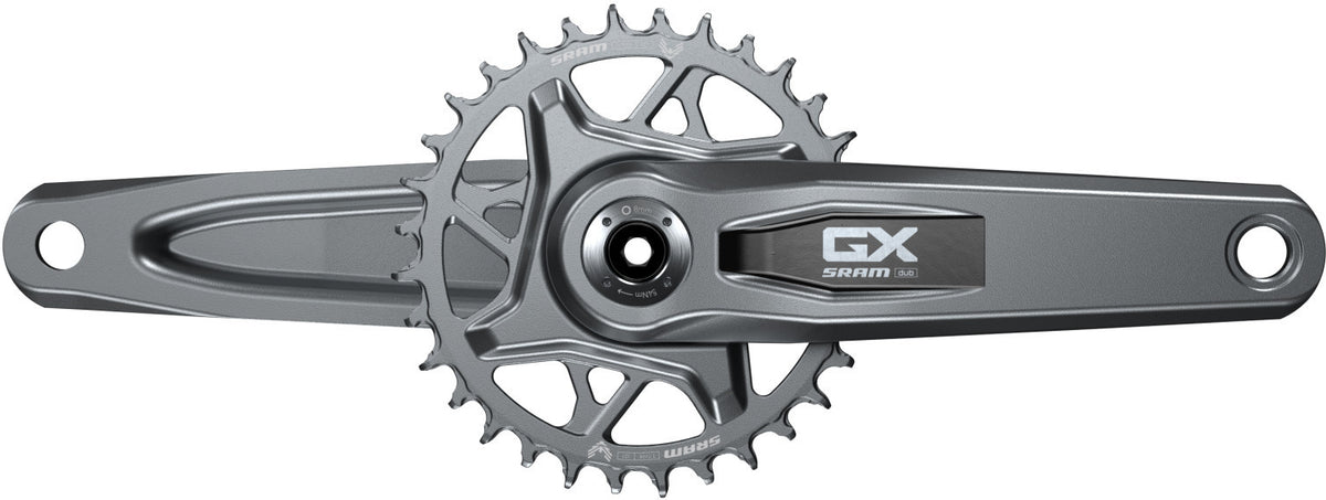 Bielas SRAM GX Eagle T-Type DUB Wide 175mm, 32T DM, Dark Polar sin eje de pedalier, QF:174mm, CL55