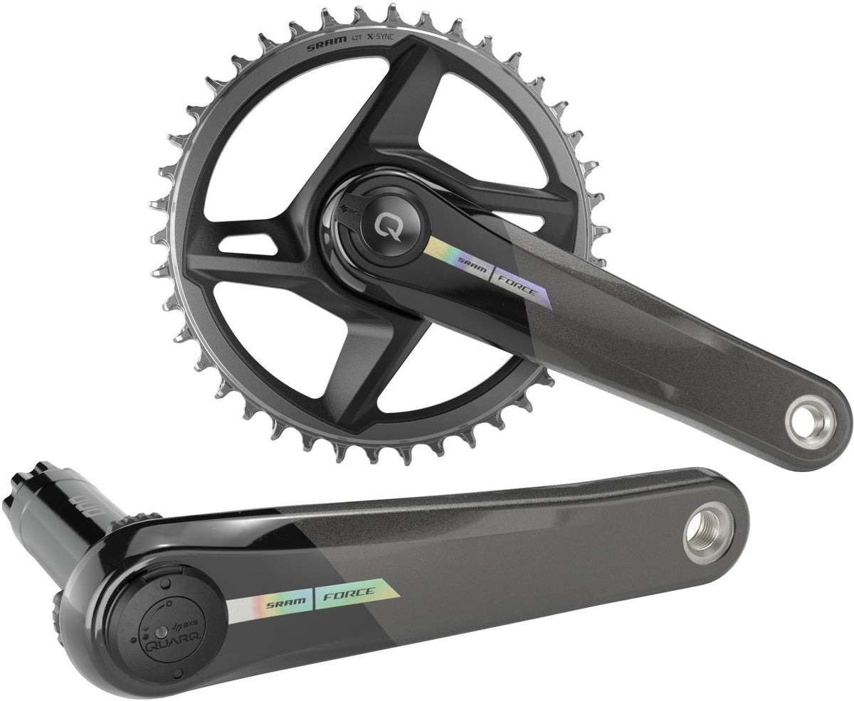 Juego de bielas SRAM Quarq Force 1x AXS 40T DM, 175 mm, medición en eje sin pedalier, DUB