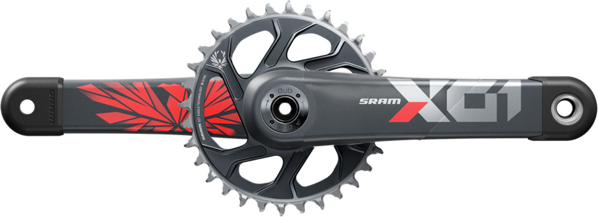 Juego de bielas SRAM X01 Eagle DUB 12v, 175 mm, 32T DM, rojo