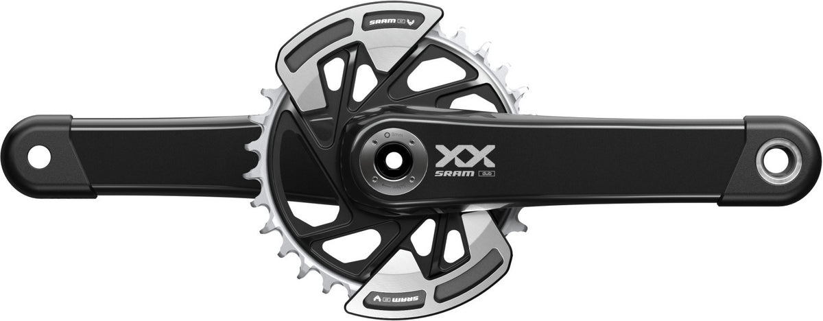 Juego de bielas SRAM XX Eagle DUB Wide 175 mm, 32d DM, Negro sin pedalier, Q-Factor: 174 mm, CL55