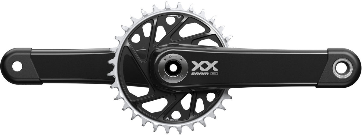 Juego de bielas SRAM XX Eagle DUB Wide 175 mm, 32d DM, Negro sin pedalier, Q-Factor: 174 mm, CL55