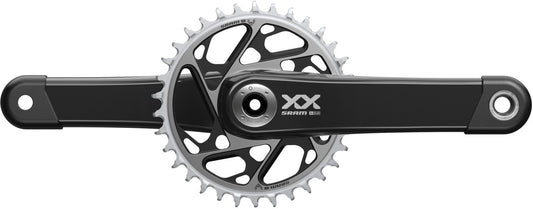 Juego de bielas SRAM XX SL Eagle DUB 175 mm, 34d DM, Negro sin pedalier, Q-Factor: 168 mm, CL55