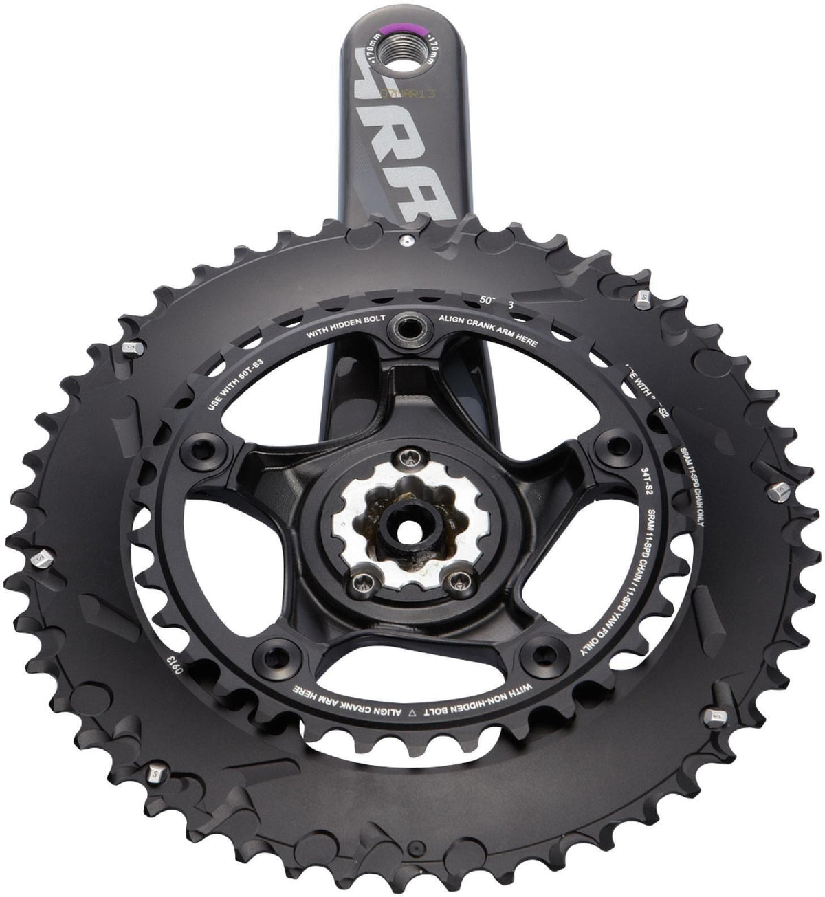 Crank Set Force22 Gxp 165 50-34 Yaw, Gxp Cups Not Included