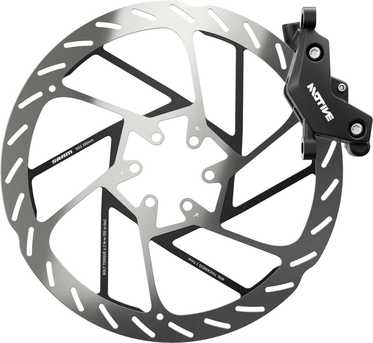 Sram Motive Bronze - Vorne Schwarz, 950mm Leitung Ohne Rotor / Adapter