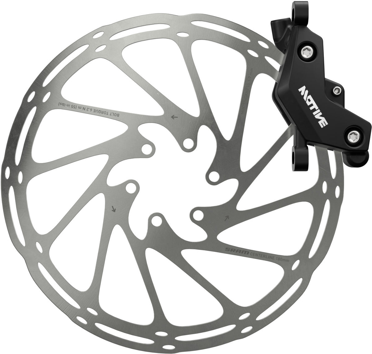 Sram Motive Bronze - Vorne Schwarz, 950mm Leitung Ohne Rotor / Adapter