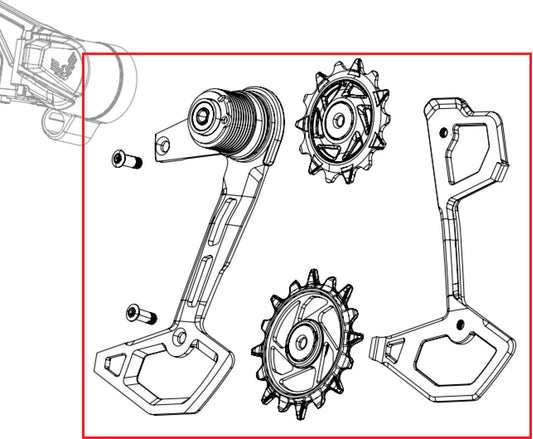 Kit de caja de cambio SRAM XX T-Type