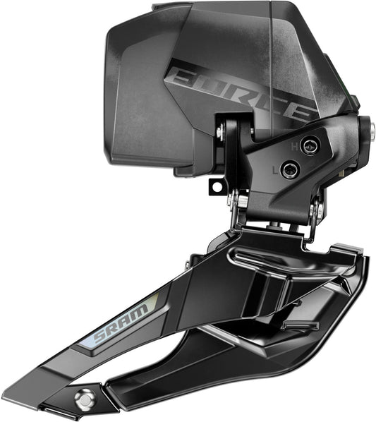 Desviador delantero SRAM Force AXS E1 de pestaña (Braze-on), sin batería, 12 velocidades