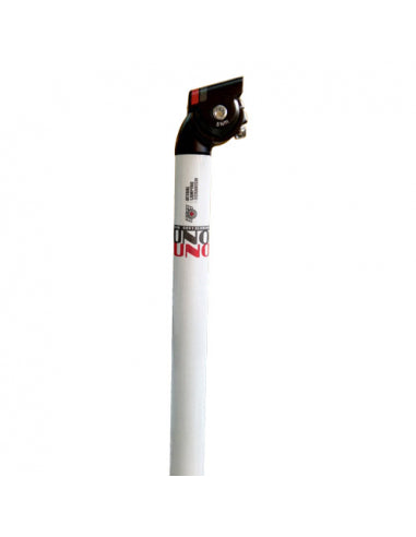 Kalloy-Uno Tija Sillín Kalloy 1 Blanca-Negra 350mm 31.6 - KALLOY-UNO | ARS Bike Parts