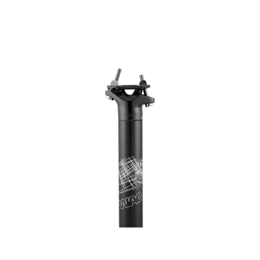 Tija Sillín sp-53 27.2x350mm Negra WAG - WAG | ARS Bike Parts