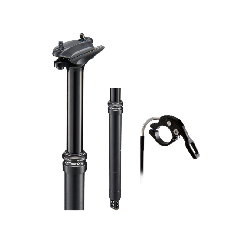 Tija Telescopica 27.2x377mm-90mm Cable Interno Negra