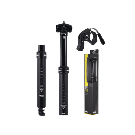 Tija Telescopica 31.6x361mmx100m Cable Interno WAG Negra