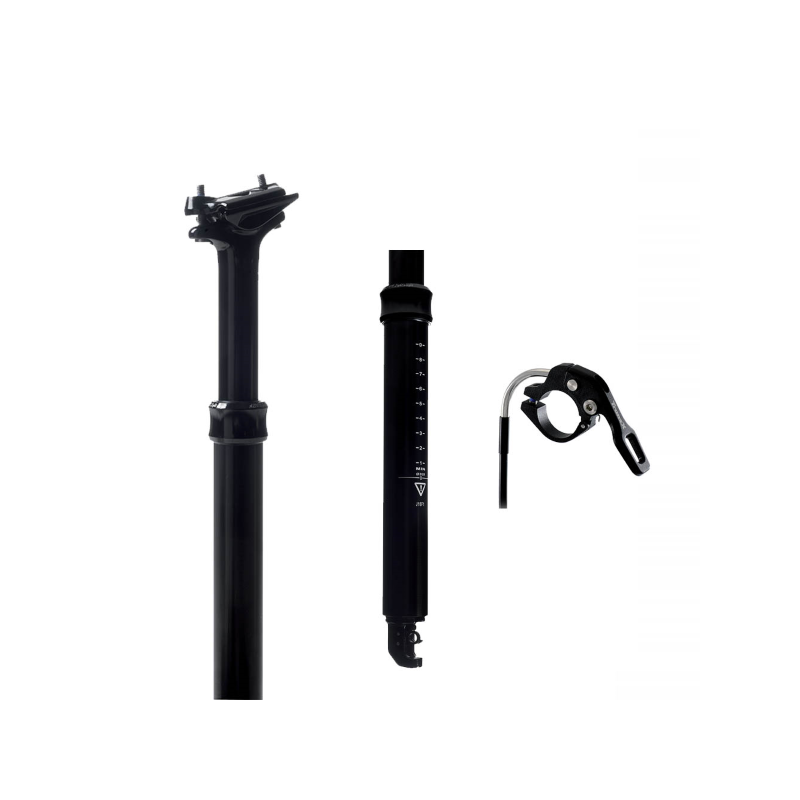 Tija Telescopica 31.6x400mm-50mm Cable Interno Negra
