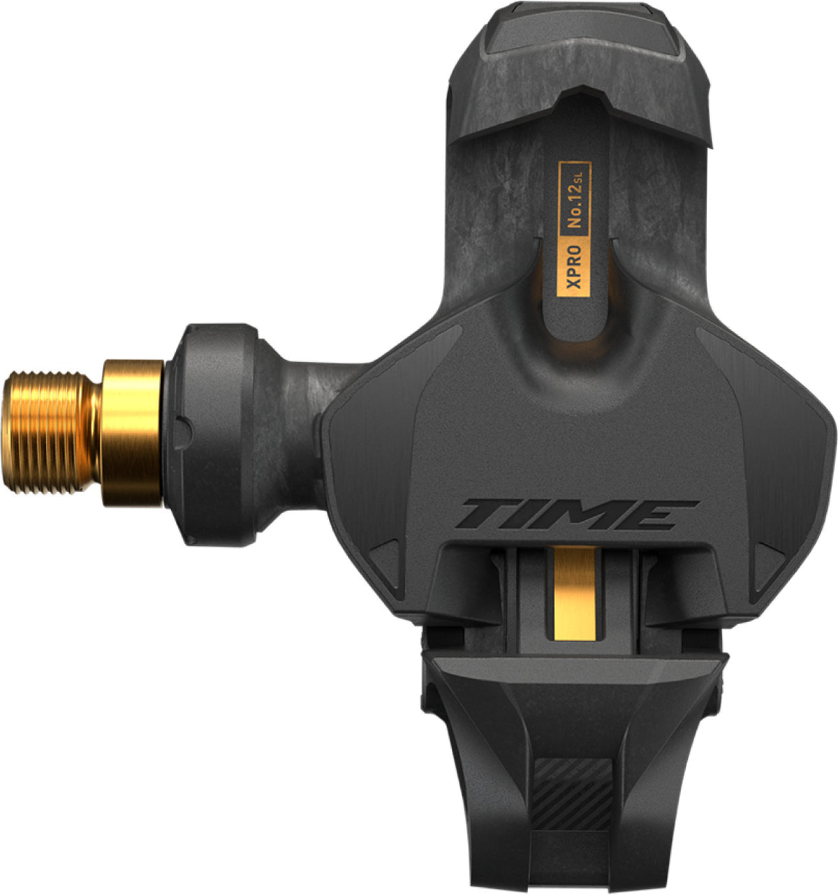 Time Xpro 12sl Pedalset C1 Titan-Carbon-Gold, Q-Faktor 51