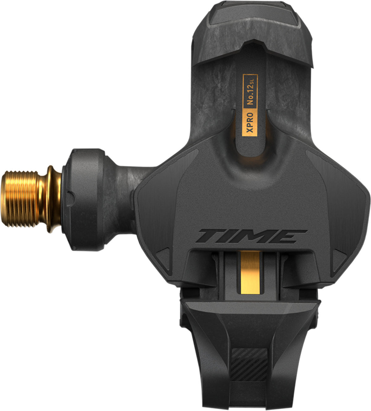 Time Xpro 12sl Pedalset C1 Titan-Carbon-Gold, Q-Faktor 51