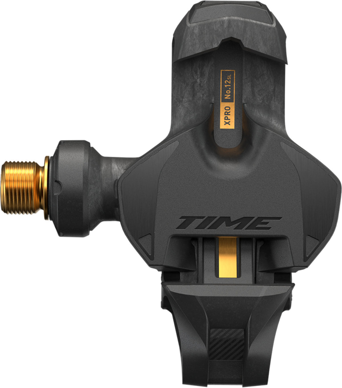 Time Xpro 12sl Pedalset C1 Titan-Carbon-Gold, Q-Faktor 51