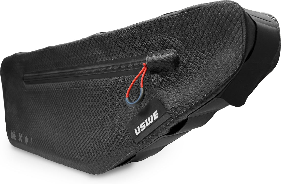 USWE Frame Bag Small 35,5x13x5,5cm, black, with zipper