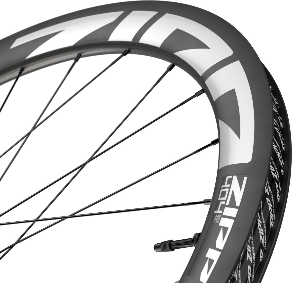 Zipp 404 S Disc Centerlock Vorne, Tubeless Grey Graphic