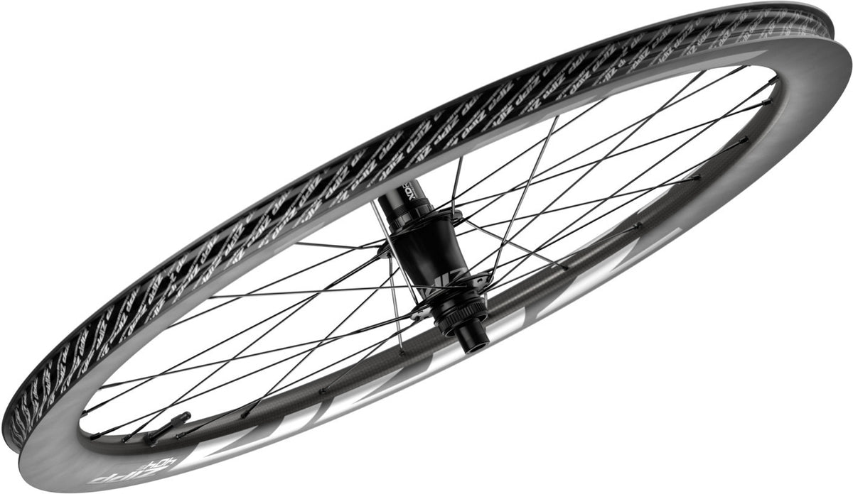 Zipp 404 S Disc Centerlock Vorne, Tubeless Grey Graphic